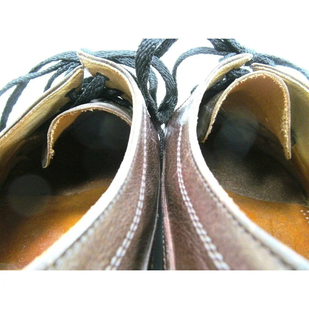 Gotthard Classic Lace Up Brown Leather Vintage Shoes Mens Size US 10